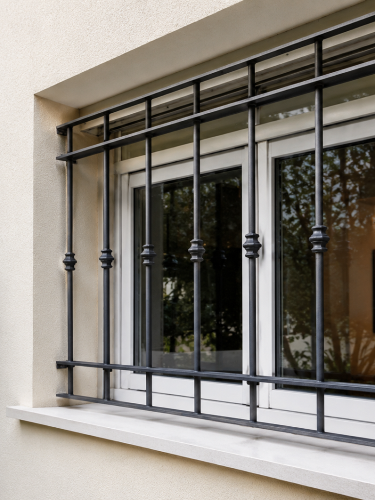 Installation d'une grille de sécurité dans une maison à Angers, quartier Ney.
